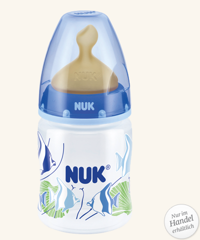 NUK FIRST CHOICE Babyflasche mit Latex-Sauger, 150 ml